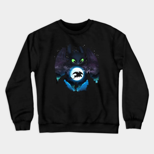 Adorable Dragon Crewneck Sweatshirt by DANDINGEROZZ